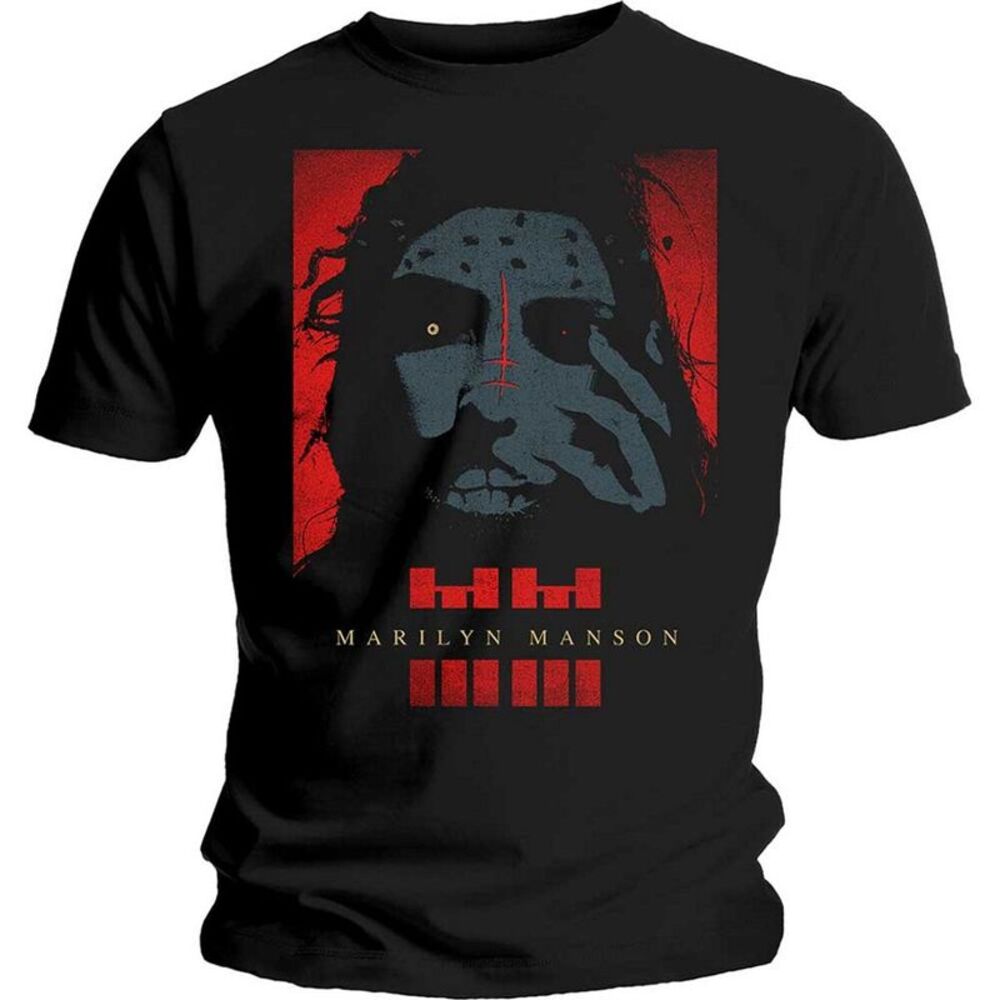 Marilyn Manson Unisex Adult Rebel Cotton T-Shirt / Black